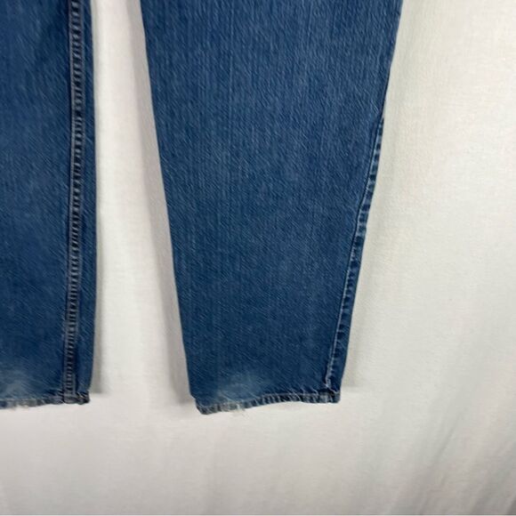 Levi's Jeans Mens Blue Denim 550 Relaxed Fit Straight Leg 5 Pockets Cotton 34x34 - Picture 12 of 16